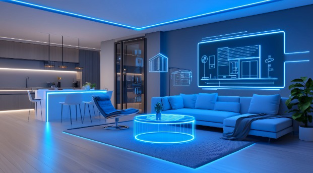 The future of Govee smart lighting featuring AI-based control and Matter integration.